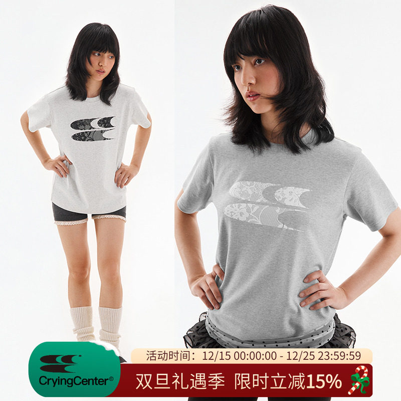 蕾丝短袖cryingcenter