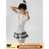 Logo圆领凉感冰皮面料上衣收腰合身款 CryingCenter 三色渐变经典