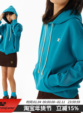 CryingCenter 合身苹果刺绣连帽卫衣 不加绒 哭喊中心