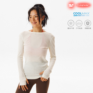 tee 速干羊毛螺纹长袖 哭喊中心 圆领修身 CryingCenter