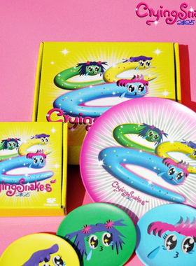 CryingCenter Snakes2025蛇年系列环保级竹纤维盘子平盘便携餐具