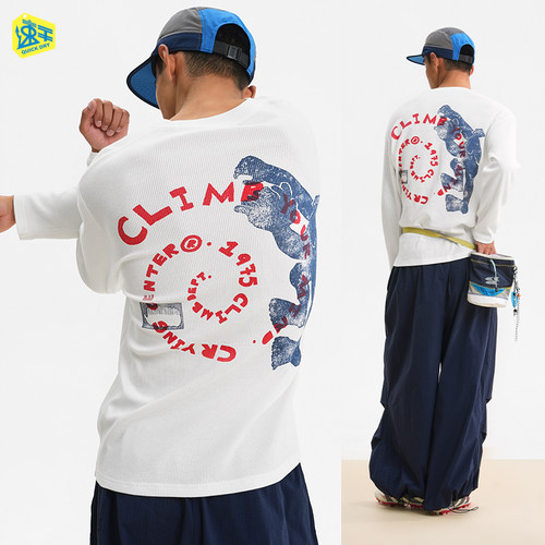 CryingCenter Climb Your Mind复古攀岩华夫格长袖中性款哭喊中心