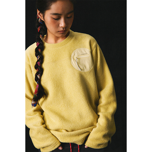 CryingCenter小圆盘抓绒宽松套头卫衣 哭喊中心 男女款