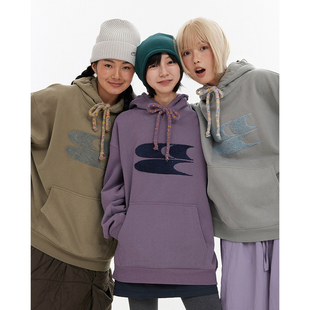 CryingCenter 哭喊中心 秋冬连帽毛巾绣logo彩点抽绳加绒加厚卫衣