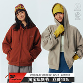 CryingCenter远红外自发热基础款 拉链连帽加绒卫衣男女款 哭喊中心