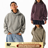 CryingCenter花纱摇粒绒慵懒廓形连帽卫衣保暖春秋冬季 男女款