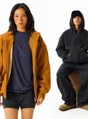 CryingCenter 低领口空气绒大轮廓加绒卫衣 男女款 哭喊中心