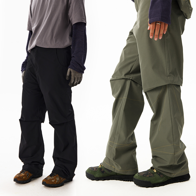 CryingCenter 蛛网可拆卸腰包微喇伞兵裤线迹休闲裤中性 哭喊中心