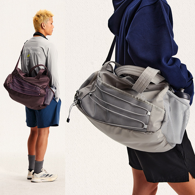 CryingCenter健身斜挎游泳户外收纳干湿分离内置鞋仓大容量健身包
