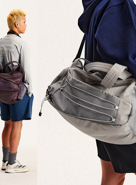 CryingCenter健身斜挎游泳户外收纳干湿分离内置鞋仓大容量健身包