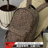 棕色皮质豹纹书包 CryingCenter 蓝豹纹双肩背包 哭喊中心