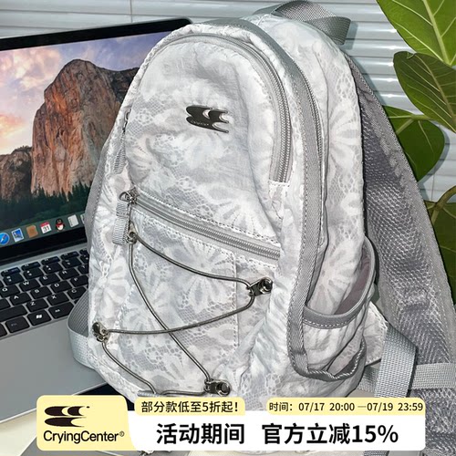 CryingCenter  蕾丝金属蝴蝶结野餐包双肩包 哭喊中心
