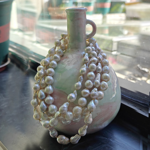 项链清仓天然异形超大珍珠