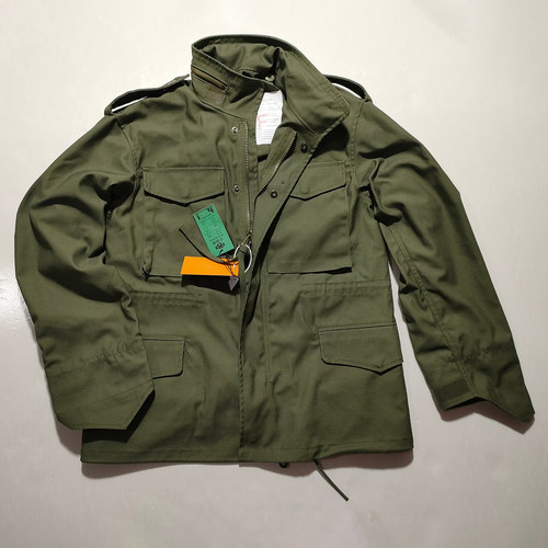军绿M65风衣军版防水夹克棉服男