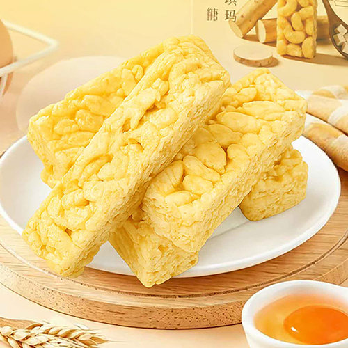 谷焙奇山药茯苓沙琪玛300g软糯萨其马传统中式糕点小吃休闲零食品