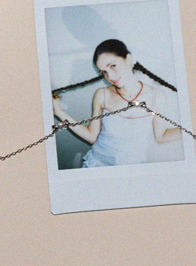 LLabs925银蝴蝶结镶钻项链