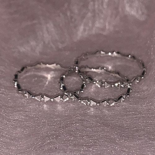 精致感磨砂蝴蝶结拼接戒指现货