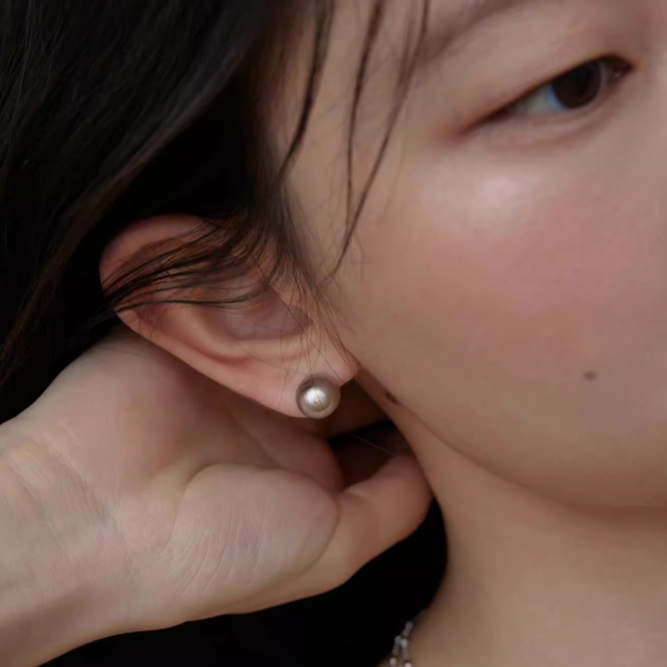 LLab s925银简约百搭10mm拉丝工艺圆球耳钉原创设计金银球耳环,饰品/流行首饰/时尚饰品新,耳钉,淘宝优惠券,粉丝福利购,淘宝优惠卷