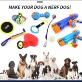 比乐玩具中大型犬冲击波发射器套装 狗玩具宠物玩具益智气动仿真