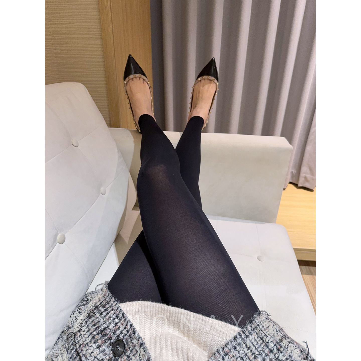 高弹不勒保暖丝滑九分裤肌底裤