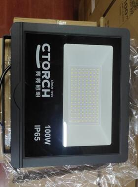 亮亮照明LED投光灯射灯50W 100W 200W户外防水广告灯草坪灯 白光