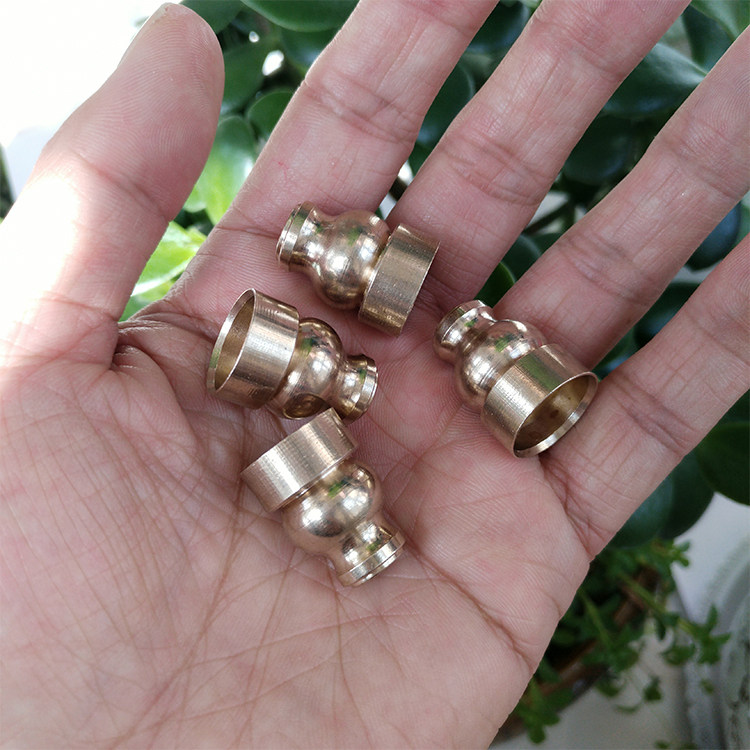 空竹配件专卖 铜葫芦形前箍空竹杆制作配件 定制款图片