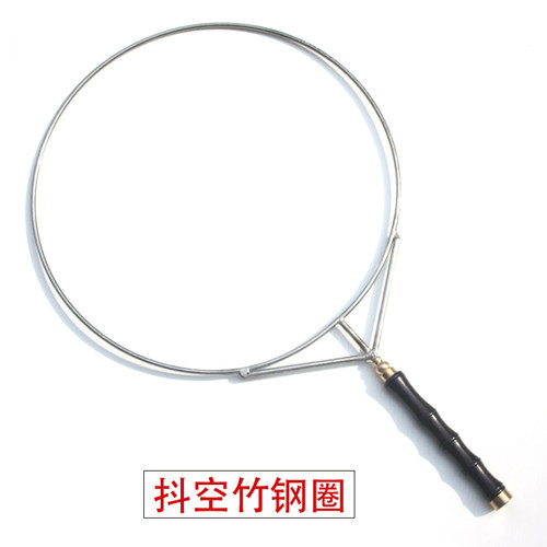 鸣威抖空竹钢圈手工制做