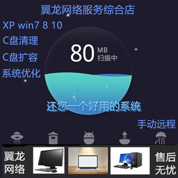 WIIN7 10 11电脑C盘清理分区扩大广告弹窗系统问题远程重装维护怎么看?
