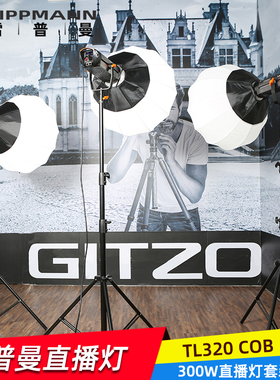aopfoto雷普曼320COB300W影视灯led摄影灯补光灯常亮灯影室视频灯