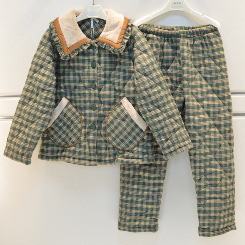 妮可雅女士三层夹棉时尚家居服