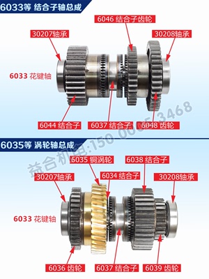 沈阳 安阳星火CW61100B CW61125溜板箱齿轮 涡轮 超越离合器 拨叉