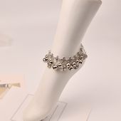 舞蹈道具铃铛铜钱手链复古民族风脚链铃铛会响手环脚环女一步一响