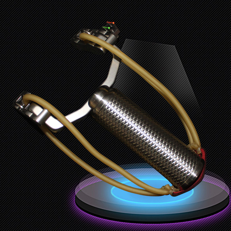 正品钢铁侠自由者弹弓线切割不锈钢旋转新型专业竞技打靶