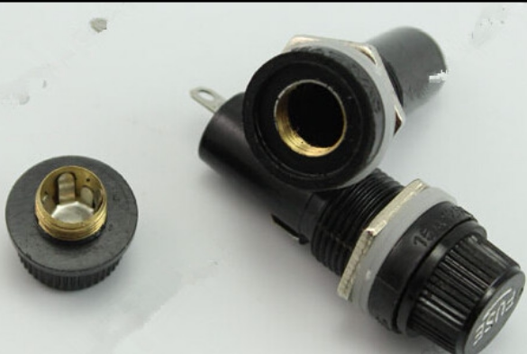 5*20 6*30mm 保险丝管座 保险座保险丝套 接线式保险管盒 旋钮