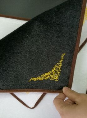 柜台首饰展示布黑白色双面绒道具珠宝玉石翡翠看货布文玩展示垫布