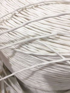 扎瓶口白色纸绳绕米袋手拎绳工艺画手提绳手工纸绳装饰画白色纸绳