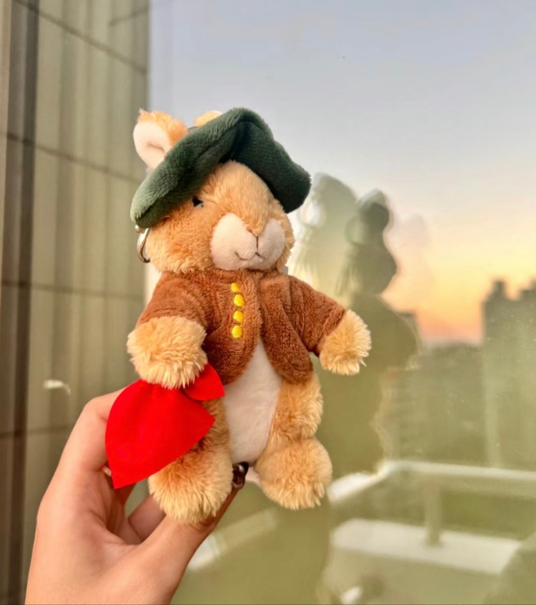 英国正版本杰明比得兔peter rabbit公仔钥匙扣毛绒包包挂件玩具