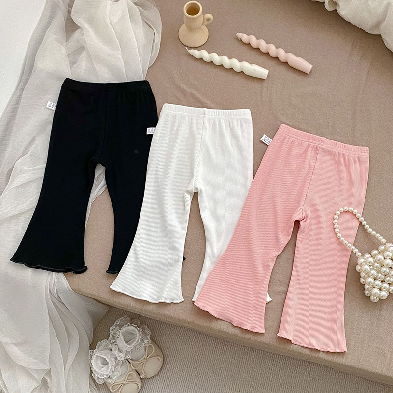 女童喇叭裤薄款纯色微喇休闲婴儿防蚊裤外出纯棉长裤宝宝裤子夏季,童装/婴儿装/亲子装,裤子,淘宝优惠券,粉丝福利购,淘宝优惠卷