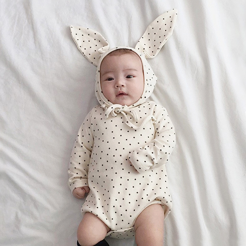 婴儿连体衣春秋装天纯棉帽小兔子包屁网红宝宝长袖哈衣三角爬爬服,童装/婴儿装/亲子装,连身衣/爬服/哈衣,淘宝优惠券,粉丝福利购,淘宝优惠卷
