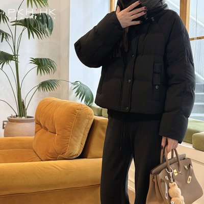 PKH.HK特新冬季 御寒温暖率性不臃肿时髦设计防风立领鹅绒服外套