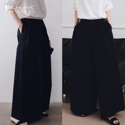 PKH.HK特2025 贯穿日常可休闲通勤笔挺遮肉显瘦九分直筒阔腿裤