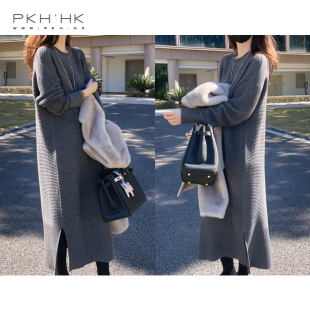 PKH.HK特 秋冬季 好穿！敲有气质暖和肌理羊绒羊毛连衣裙