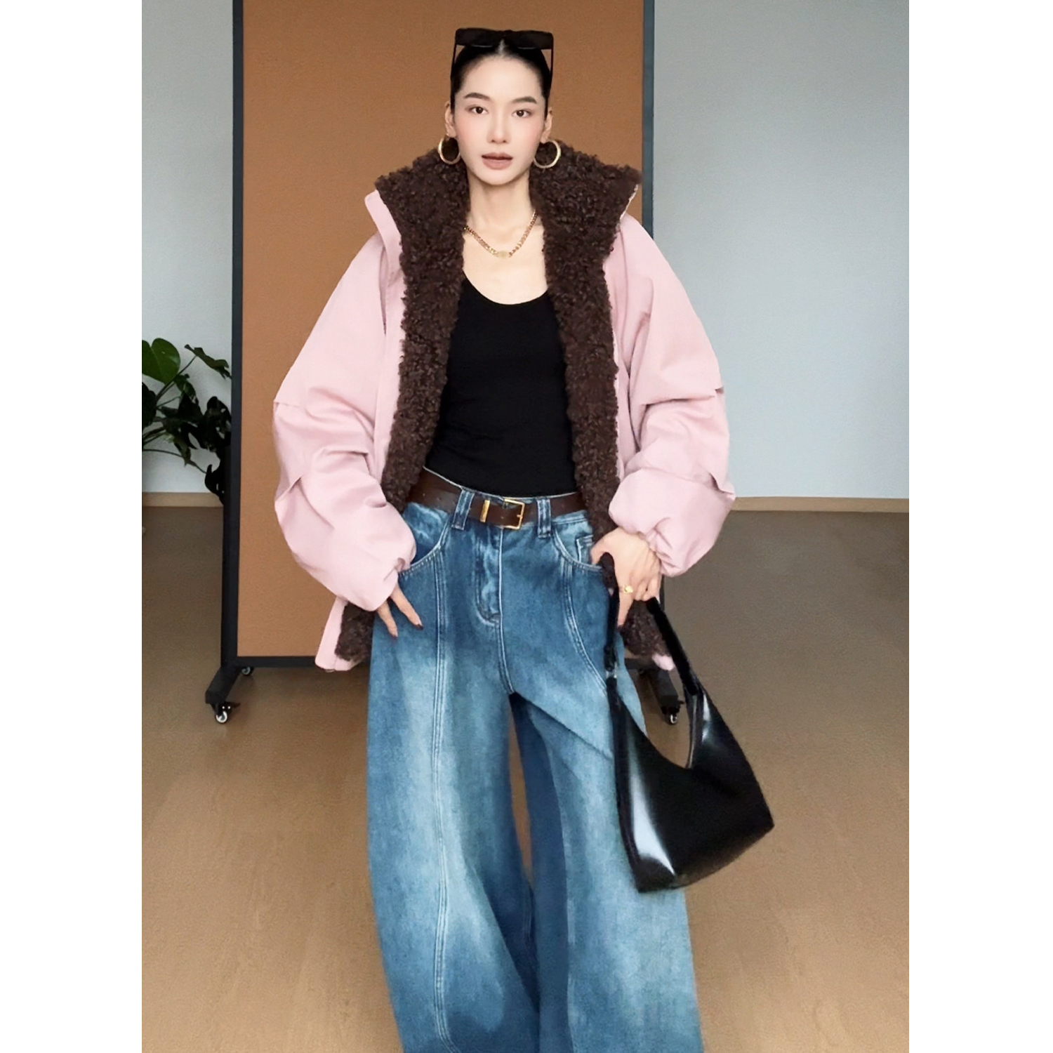 CIZZLEMORE【北岛初雪】宽松派克外套新款毛领松弛感廓形保暖棉服