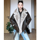 北境之歌 毛领短款 皮毛一体外套女冬季 CIZZLEMORE 加厚短款 大衣