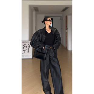 夹克宽松分割立体休闲长裤 CIZZLEMORE 涂层力挺廓形工装