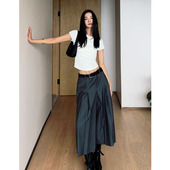 裙裤 阔版 小众设计气质miu系百褶裙高腰显瘦半身裙时尚 CIZZLEMORE