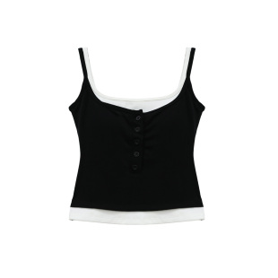 辣妹假两件吊带外穿修身 泰式 显瘦背心 漫画 CIZZLEMORE