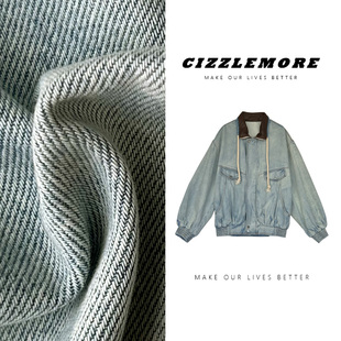 洗水牛仔夹克外套 潮人款 CIZZLEMORE 重工拼皮领设计百搭时尚