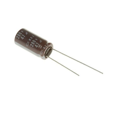 ESRG350ELL100MD07D 黑金刚插件铝电解电容 35V 10uF 20% 4*7mm