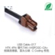 HTK4Pin替代TAK Coding棕色=DSC 线端连接器直头公端C V4SFCGC